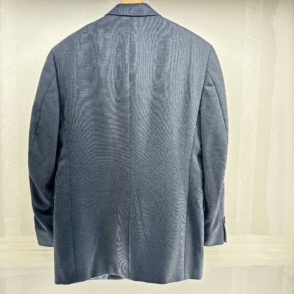 38R Hart Schaffner Marx Mens Recent 2 Button Wool Blazer Sport Coat Pencil Gray - Picture 2 of 5